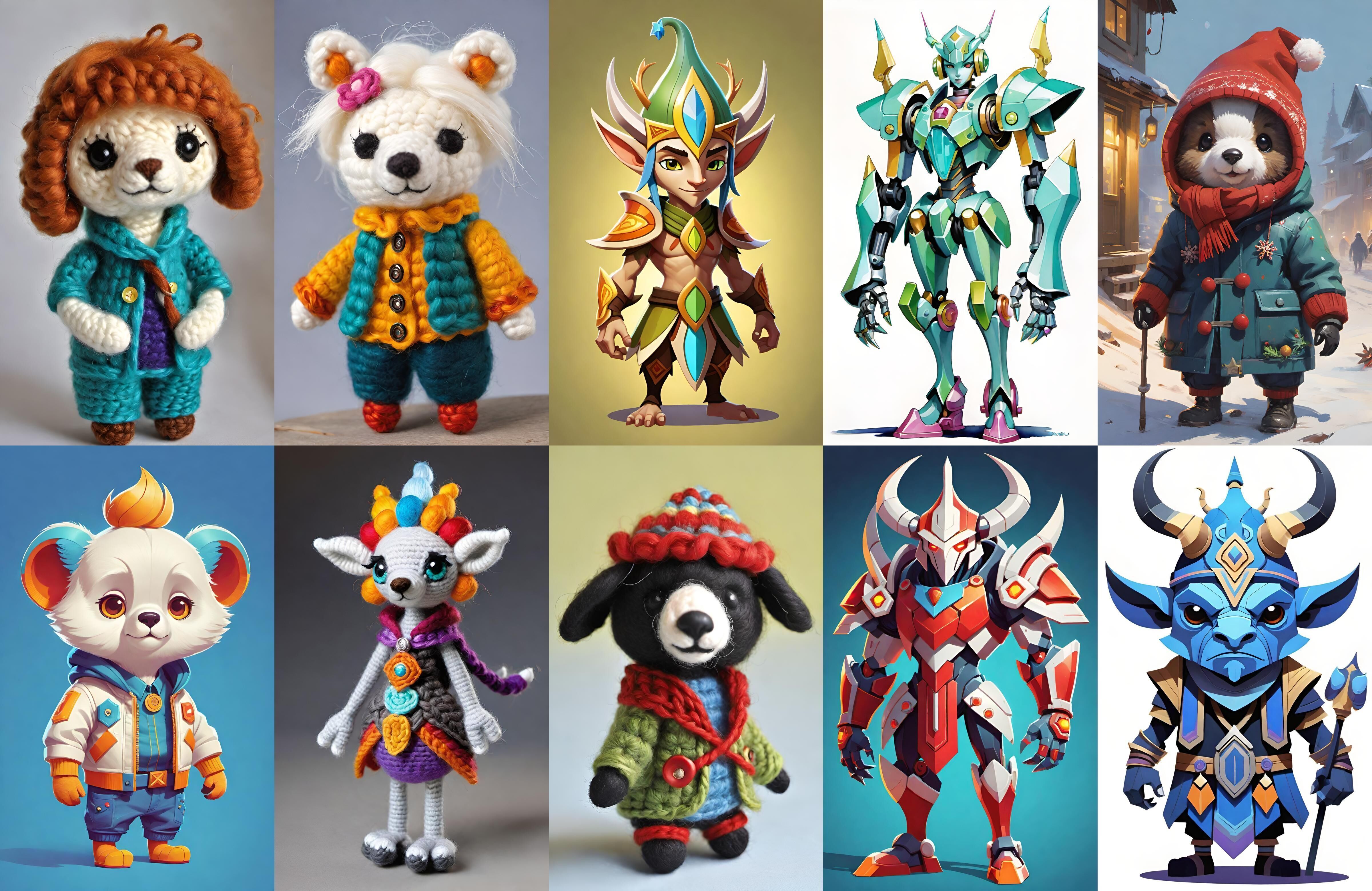 Base Warrior bundle 14 pack 100 fbx Low-poly 3D model_10