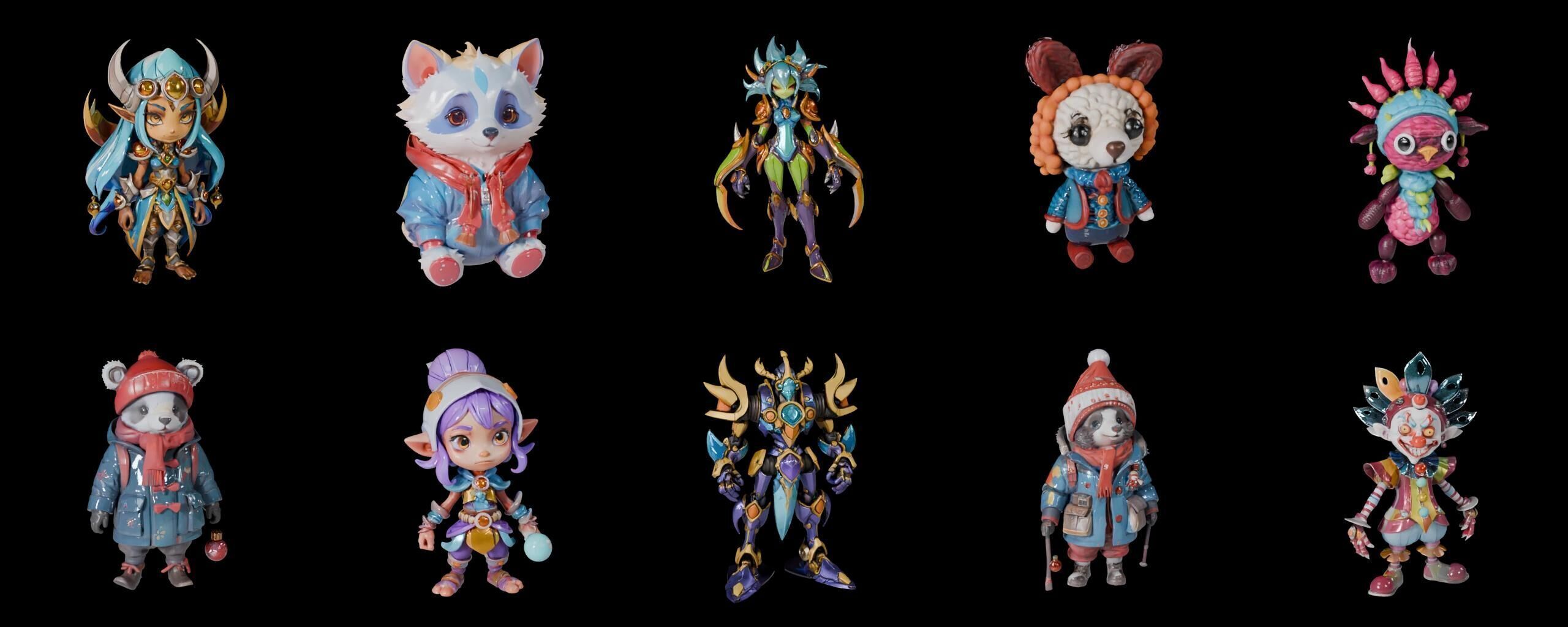 Base Warrior bundle 14 pack 100 fbx Low-poly 3D model_3