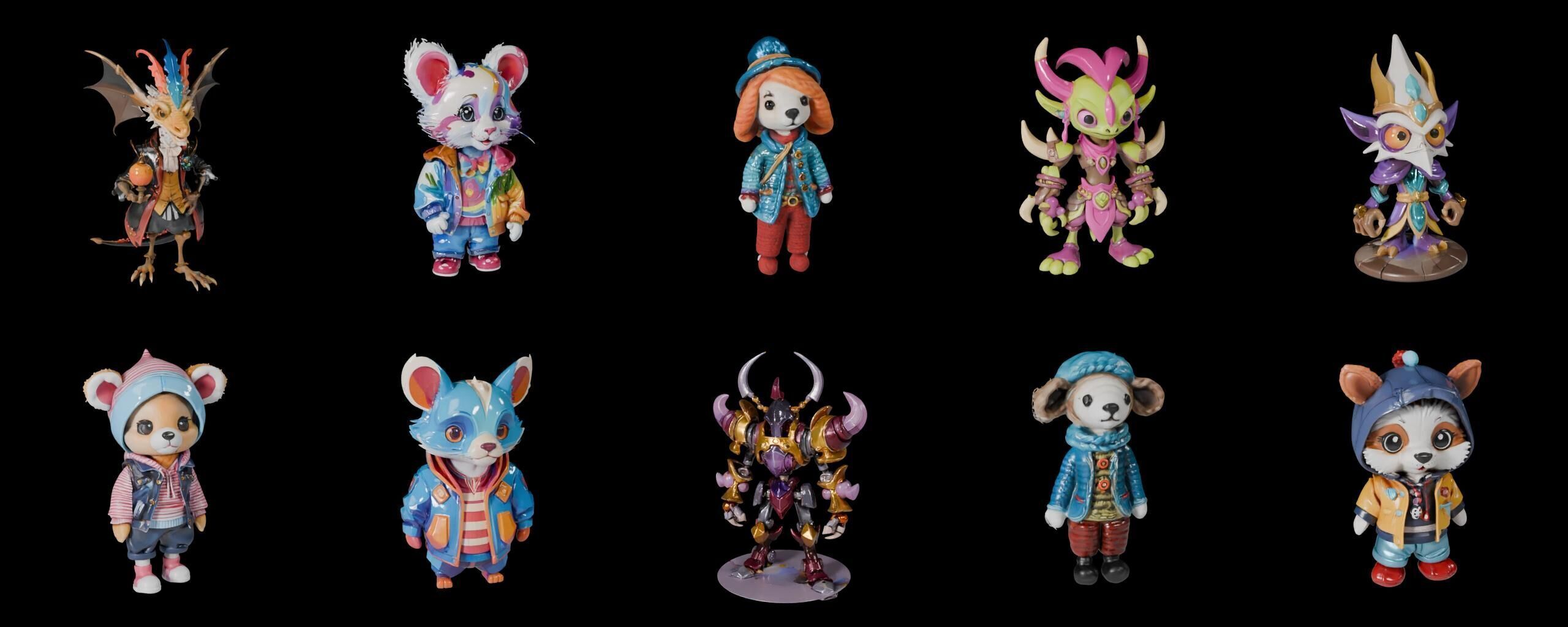 Base Warrior bundle 14 pack 100 fbx Low-poly 3D model_15