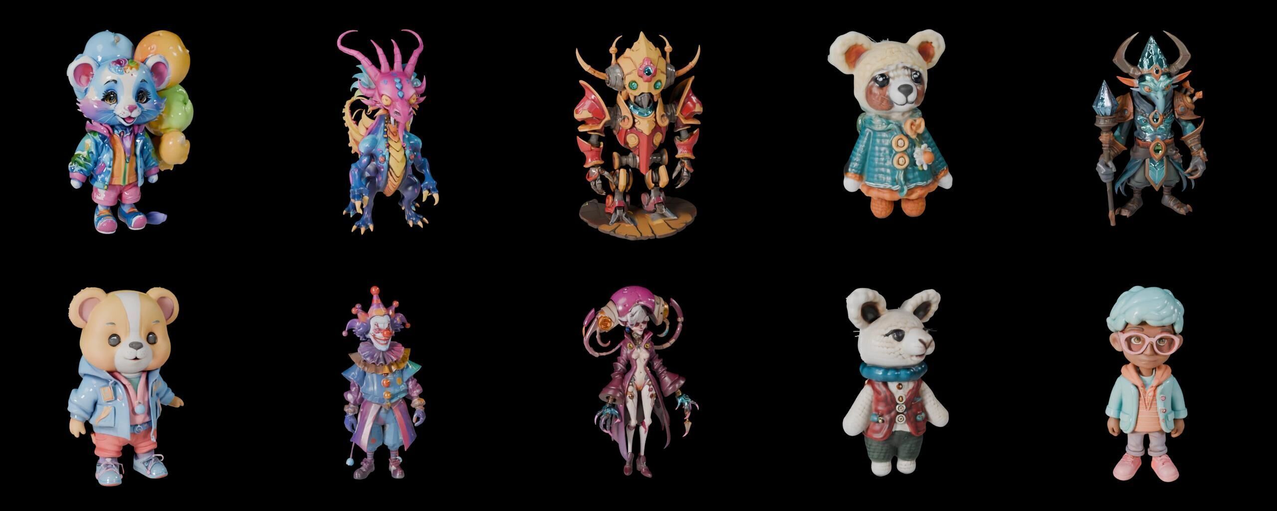 Base Warrior bundle 14 pack 100 fbx Low-poly 3D model_9