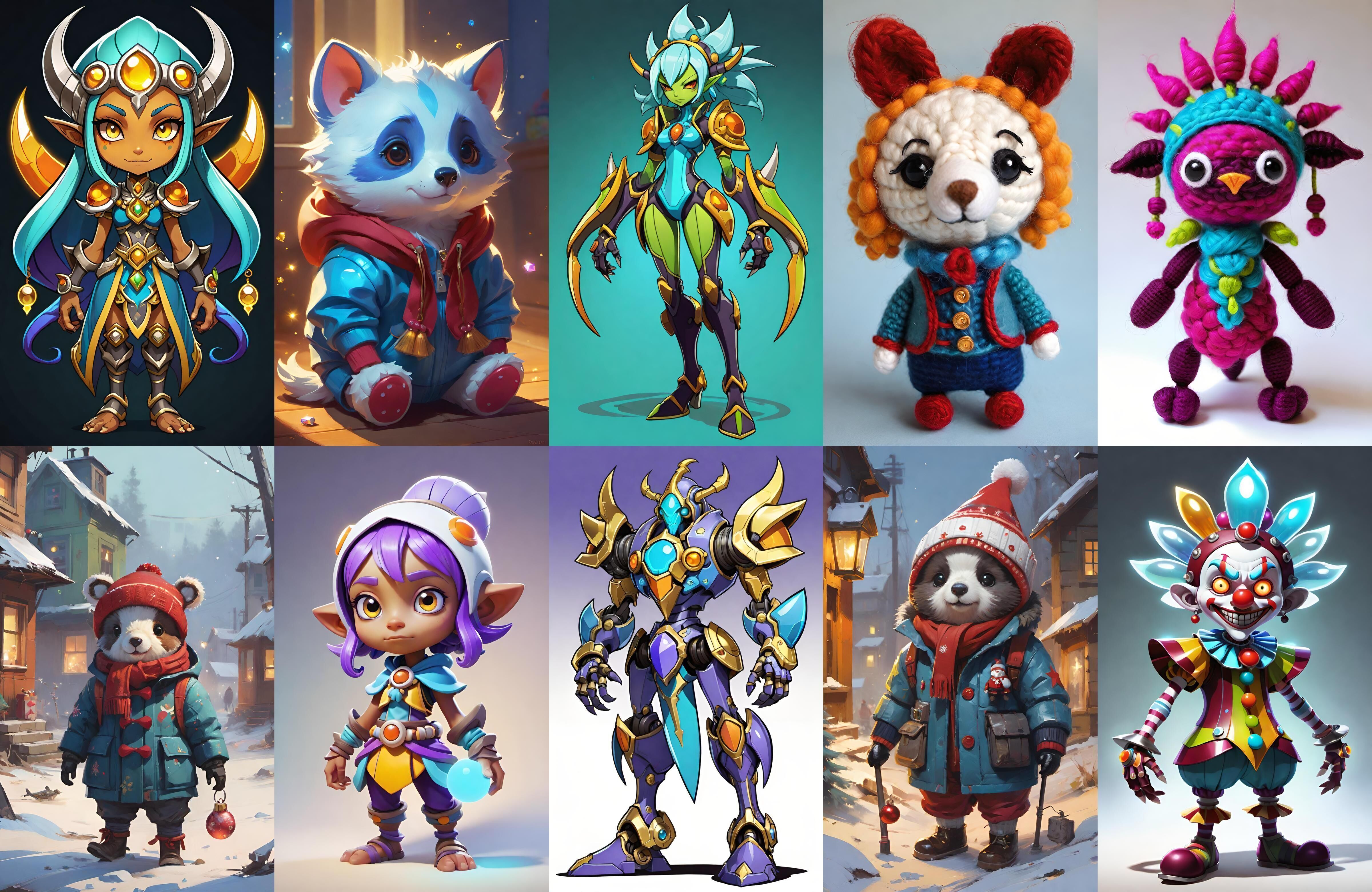 Base Warrior bundle 14 pack 100 fbx Low-poly 3D model_2