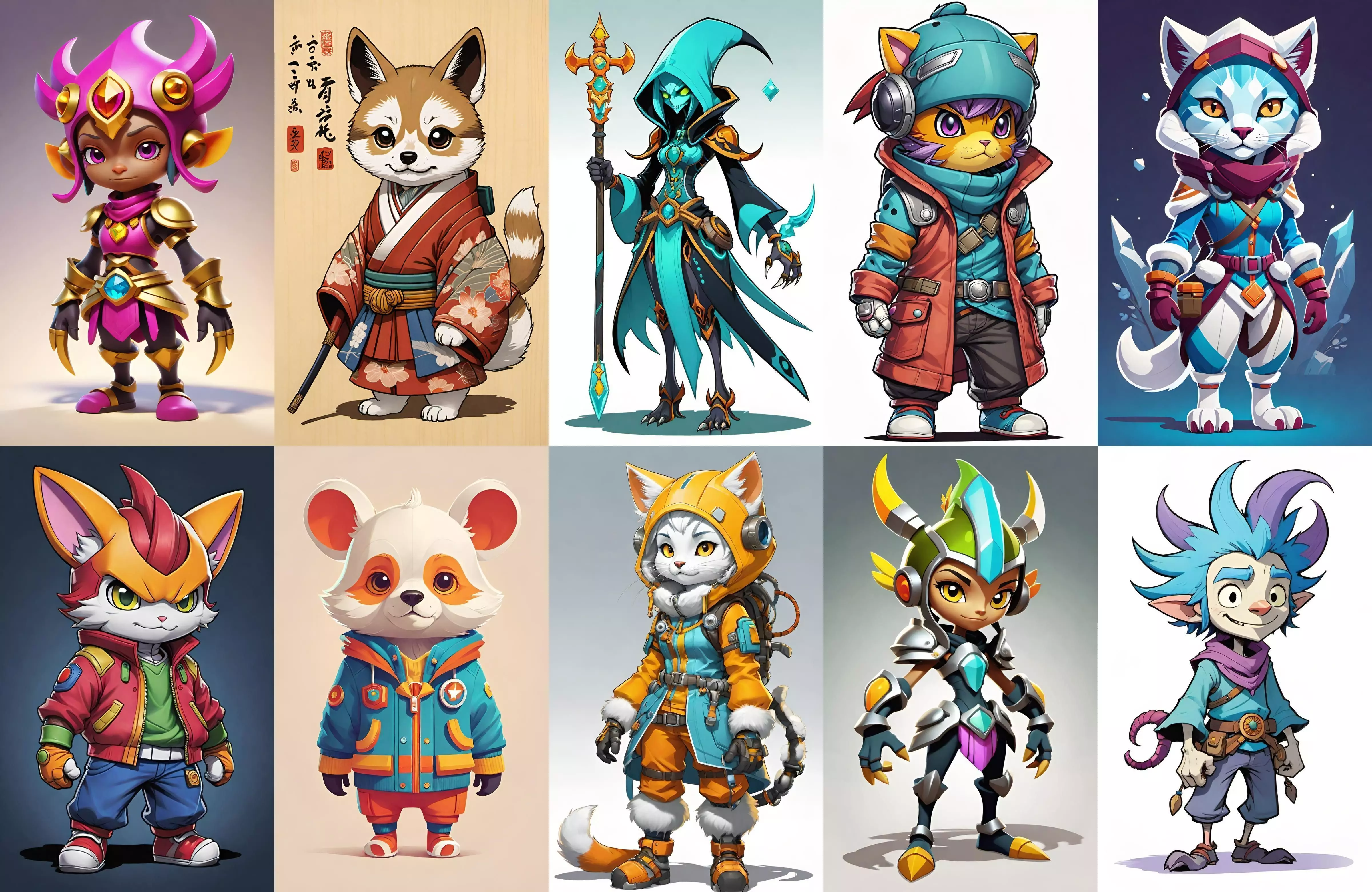 Base Warrior bundle 14 pack 100 fbx Low-poly 3D model_0