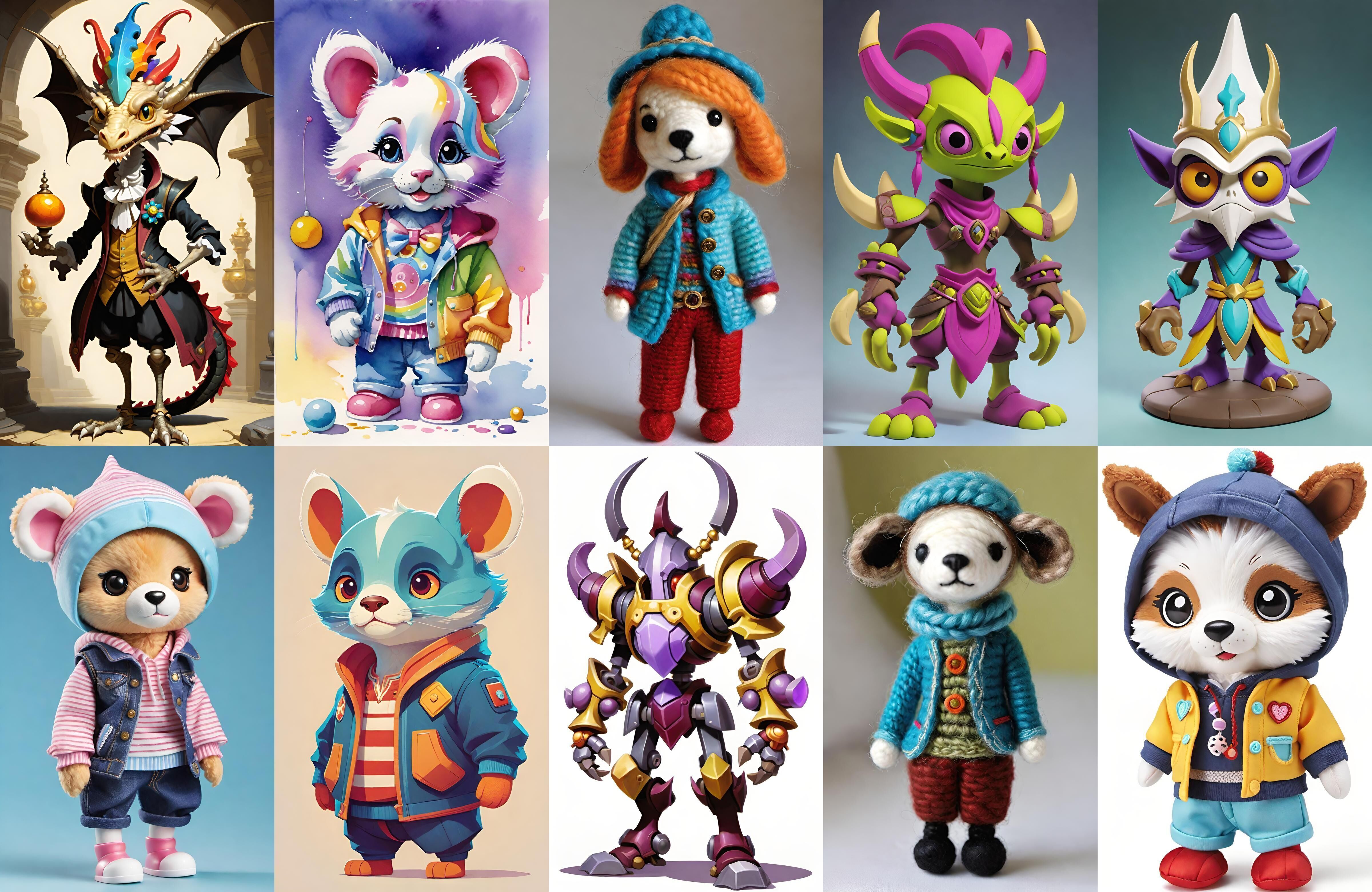 Base Warrior bundle 14 pack 100 fbx Low-poly 3D model_14