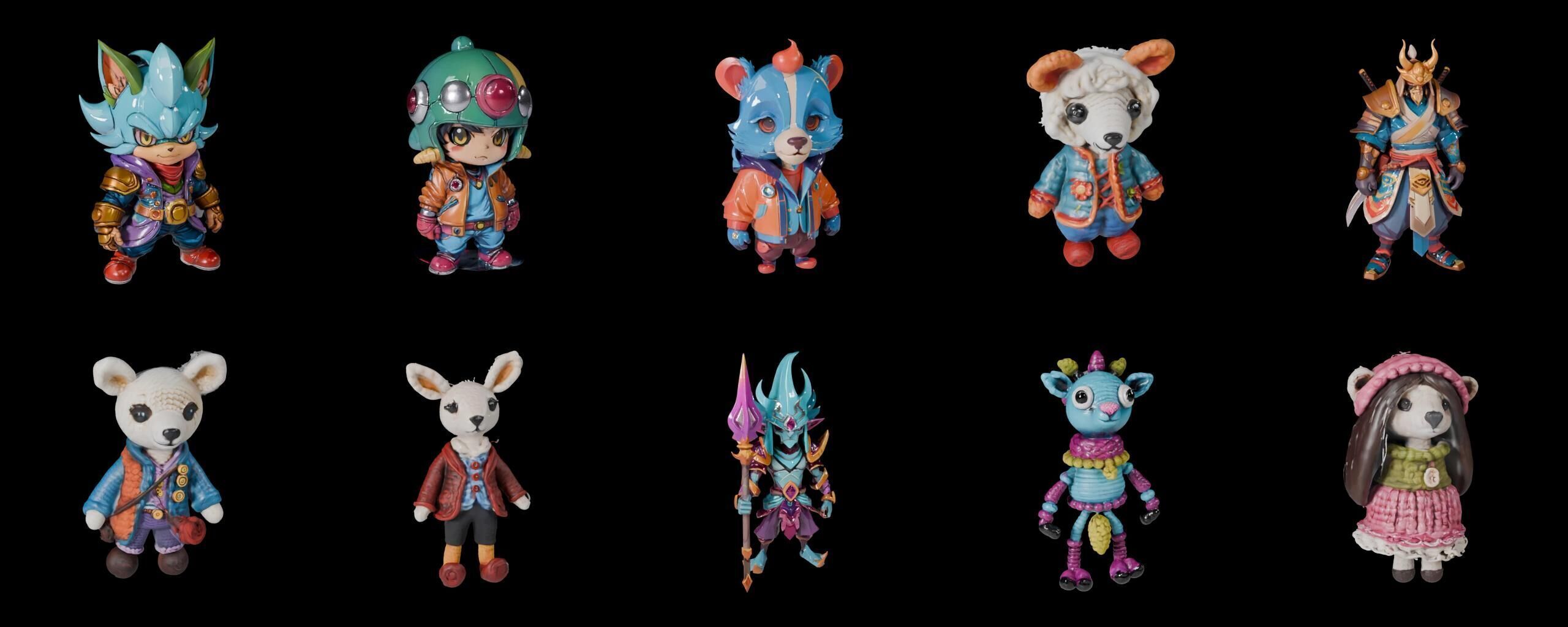 Base Warrior bundle 14 pack 100 fbx Low-poly 3D model_13