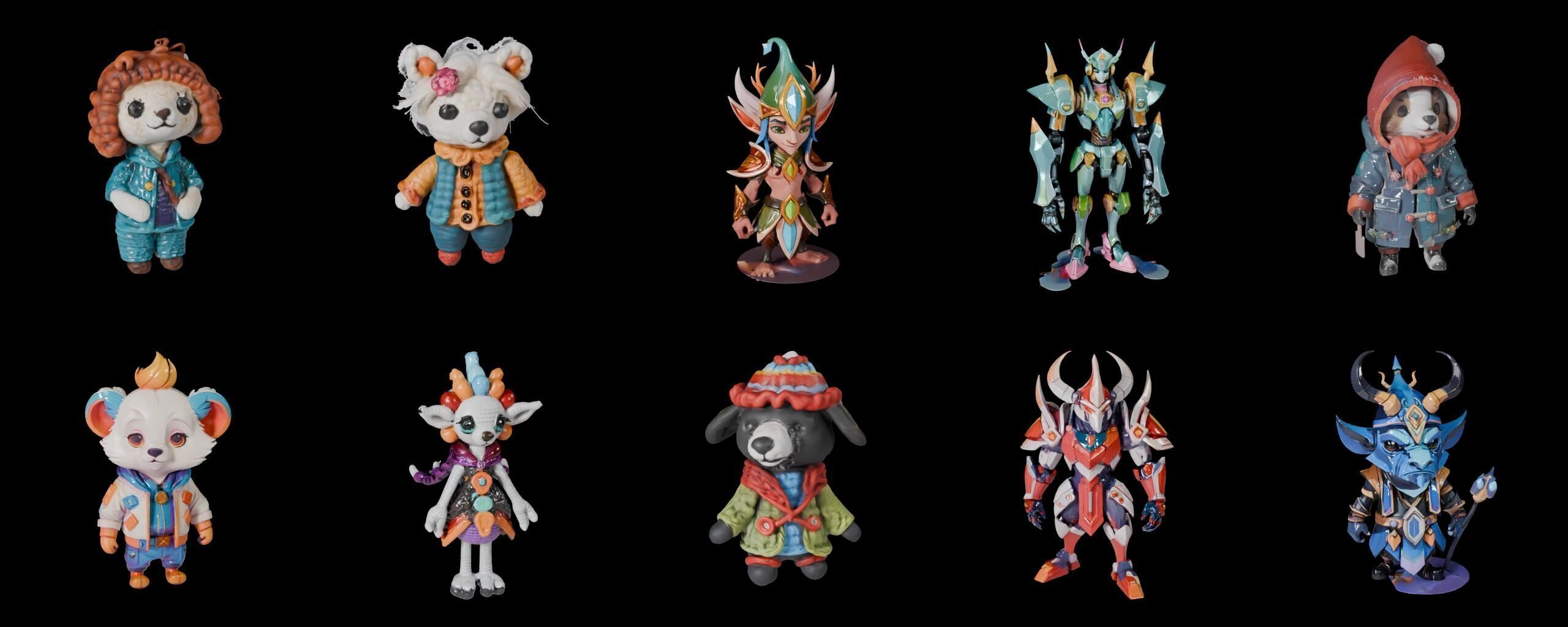 Base Warrior bundle 14 pack 100 fbx Low-poly 3D model_11