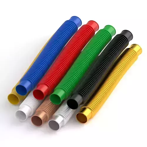 Hog Oval Corrugated Hose 01 Collection 3D model