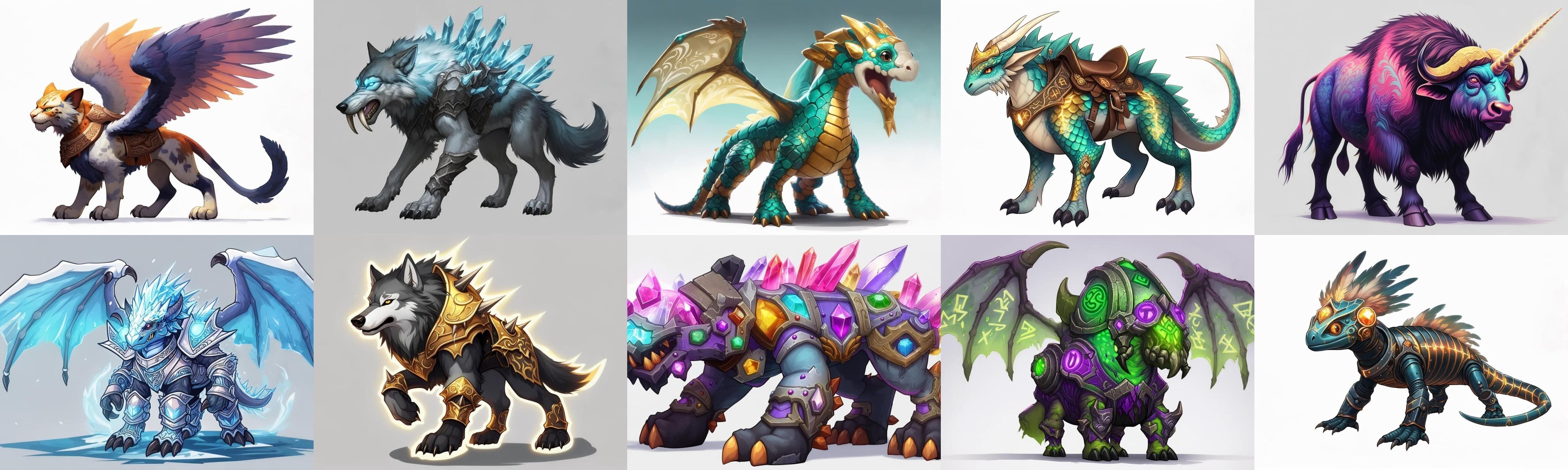 Base Mount bundle 8 pack 81 fbx Low-poly 3D model_6