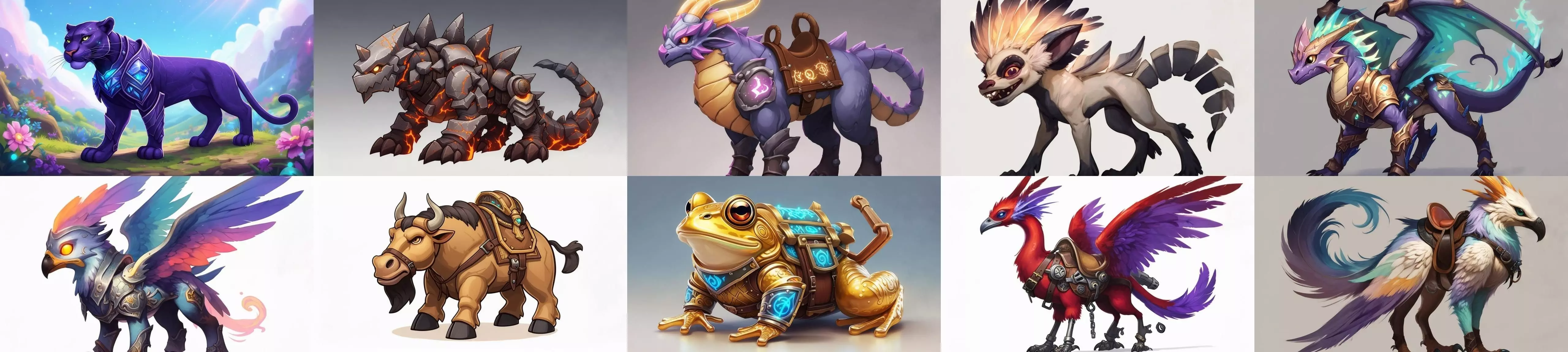 Base Mount bundle 8 pack 81 fbx Low-poly 3D model_0