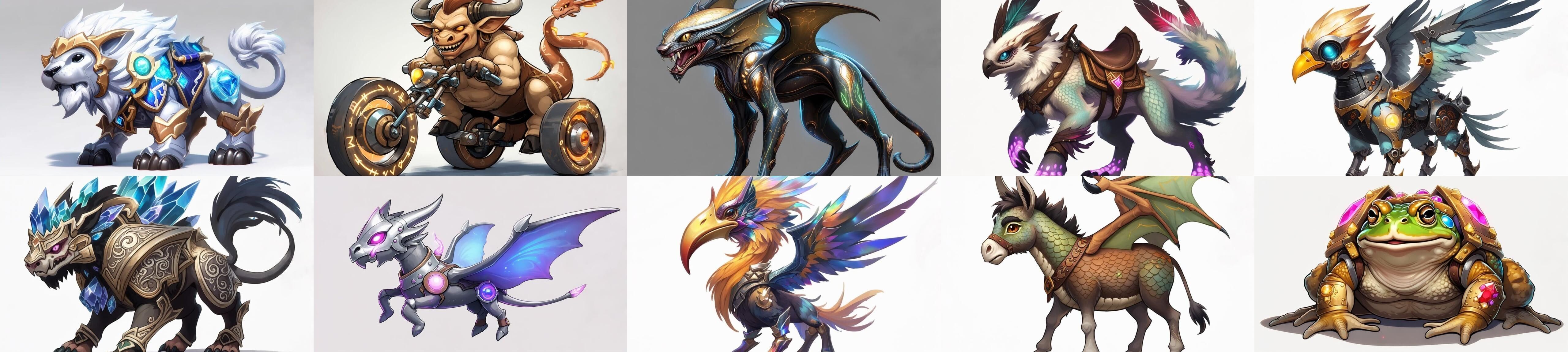 Base Mount bundle 8 pack 81 fbx Low-poly 3D model_10