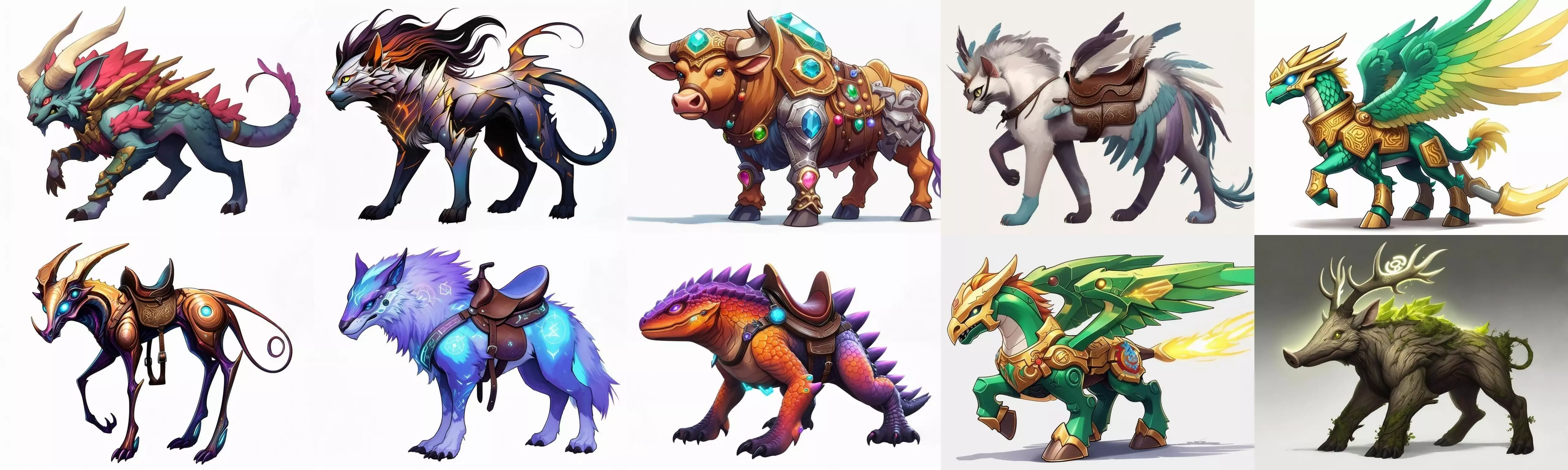 Base Mount bundle 7 pack 100 fbx Low-poly 3D model_0