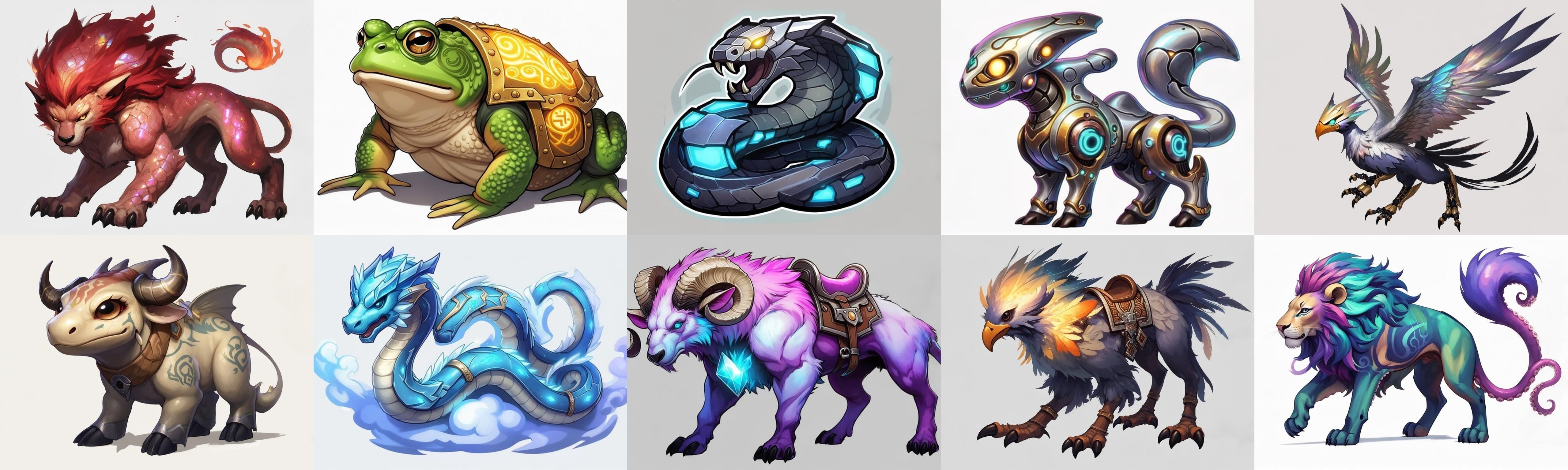 Base Mount bundle 7 pack 100 fbx Low-poly 3D model_18