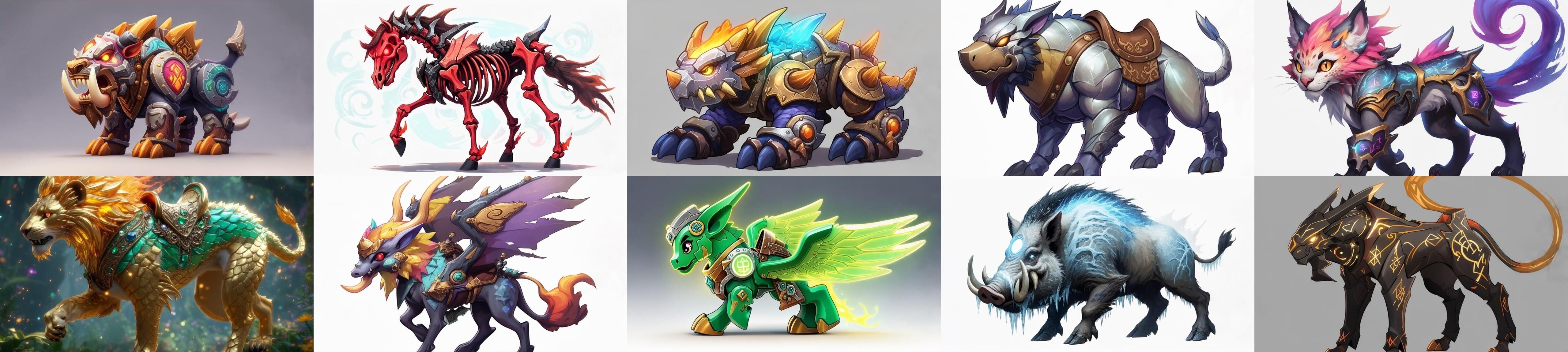 Base Mount bundle 7 pack 100 fbx Low-poly 3D model_12