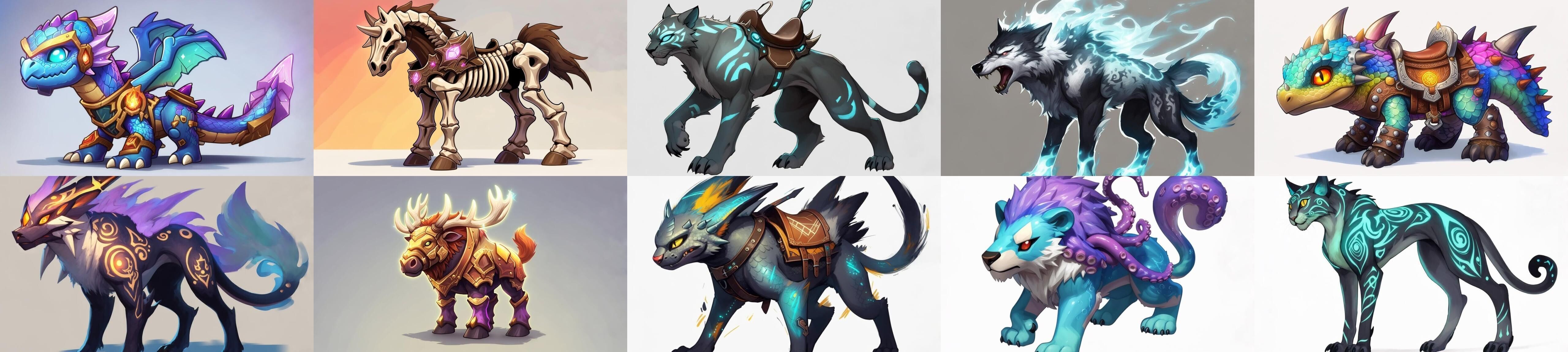 Base Mount bundle 7 pack 100 fbx Low-poly 3D model_2