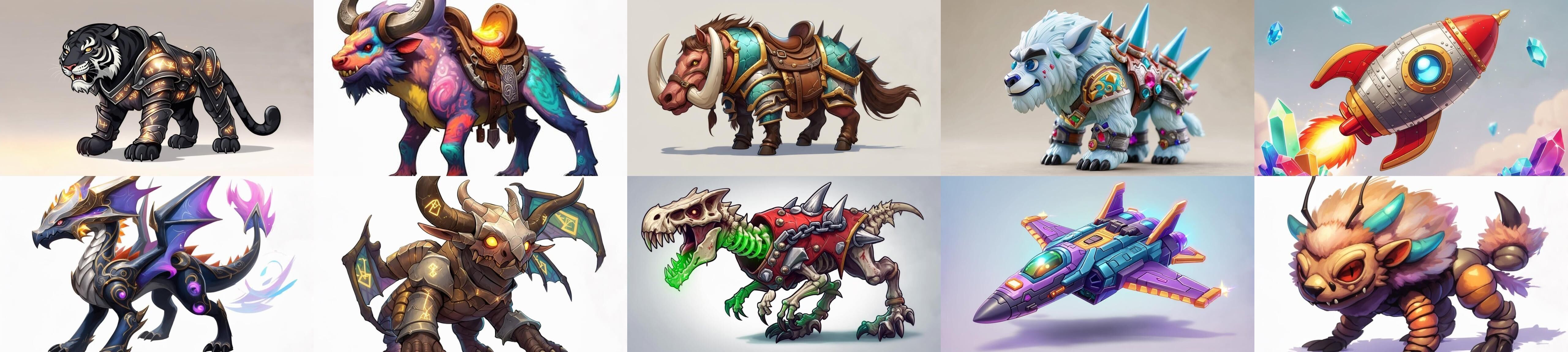 Base Mount bundle 7 pack 100 fbx Low-poly 3D model_14