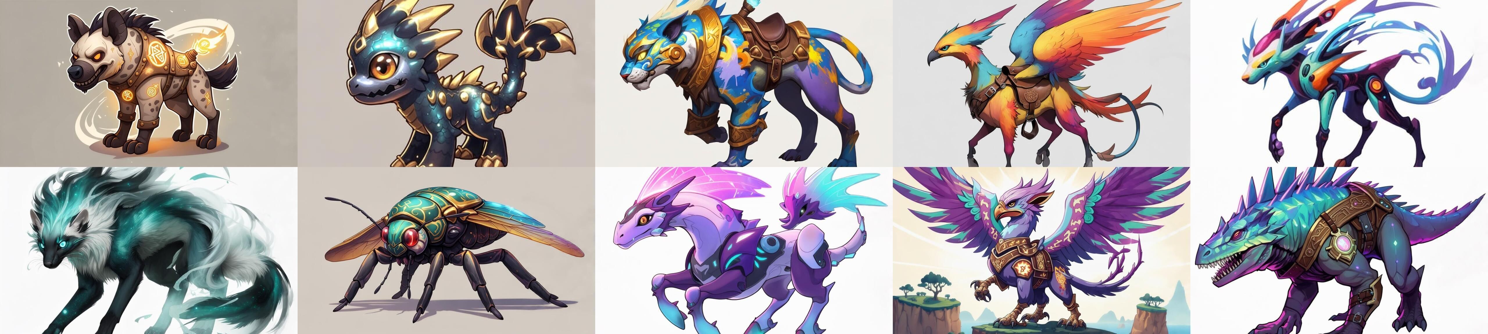 Base Mount bundle 7 pack 100 fbx Low-poly 3D model_10