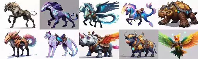 Base Mount bundle 6 pack 100 fbx