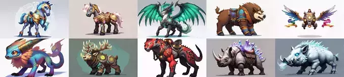 Base Mount bundle 5 pack 100 fbx