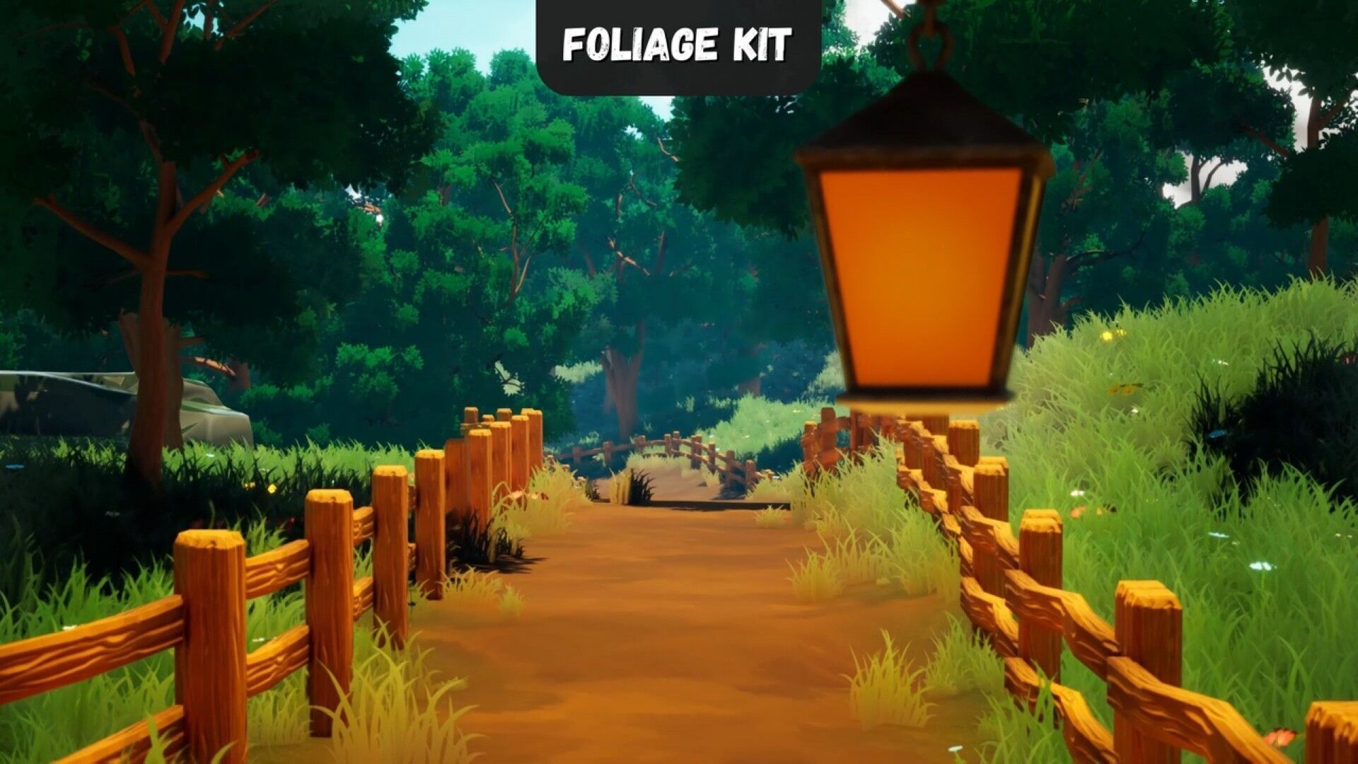 Stylized Village Low-poly 3D model_5