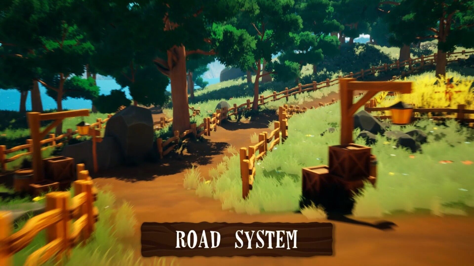 Stylized Village Low-poly 3D model_7