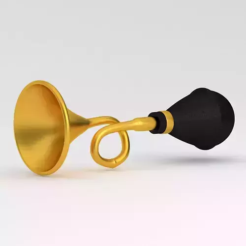 Vintage Vehicle Horn Gold 01
