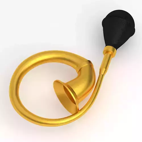Vintage Vehicle Horn Gold 02