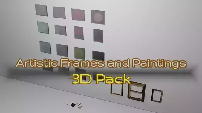 Artistic Frames and Paintings 3D Pack