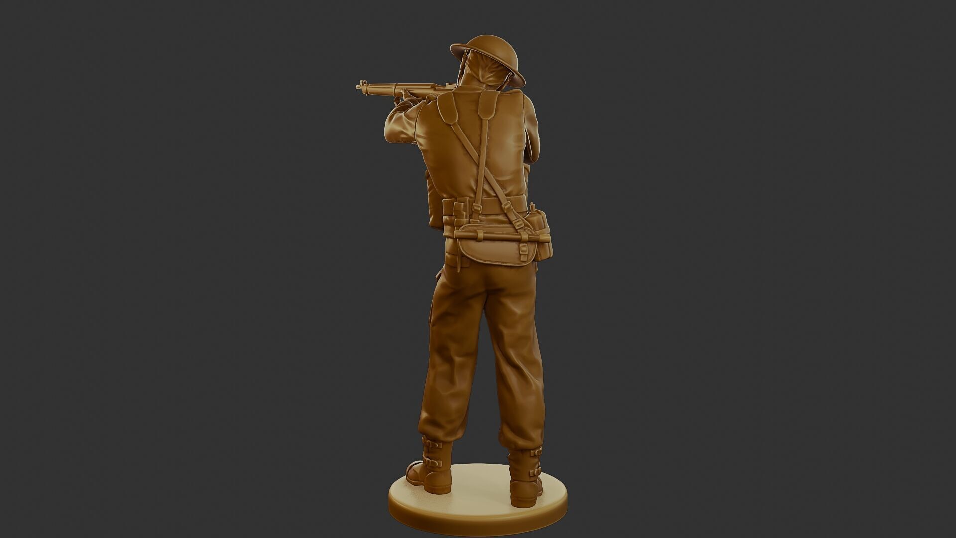 British Soldier WW2 B1 001 3D print model_5