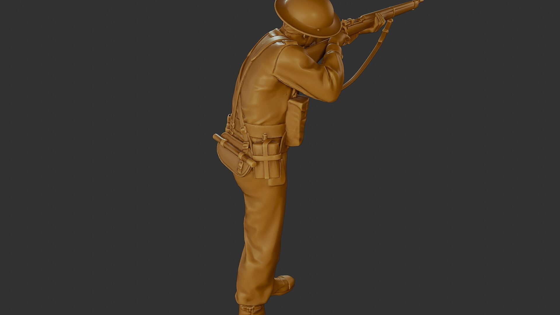 British Soldier WW2 B1 001 3D print model_24
