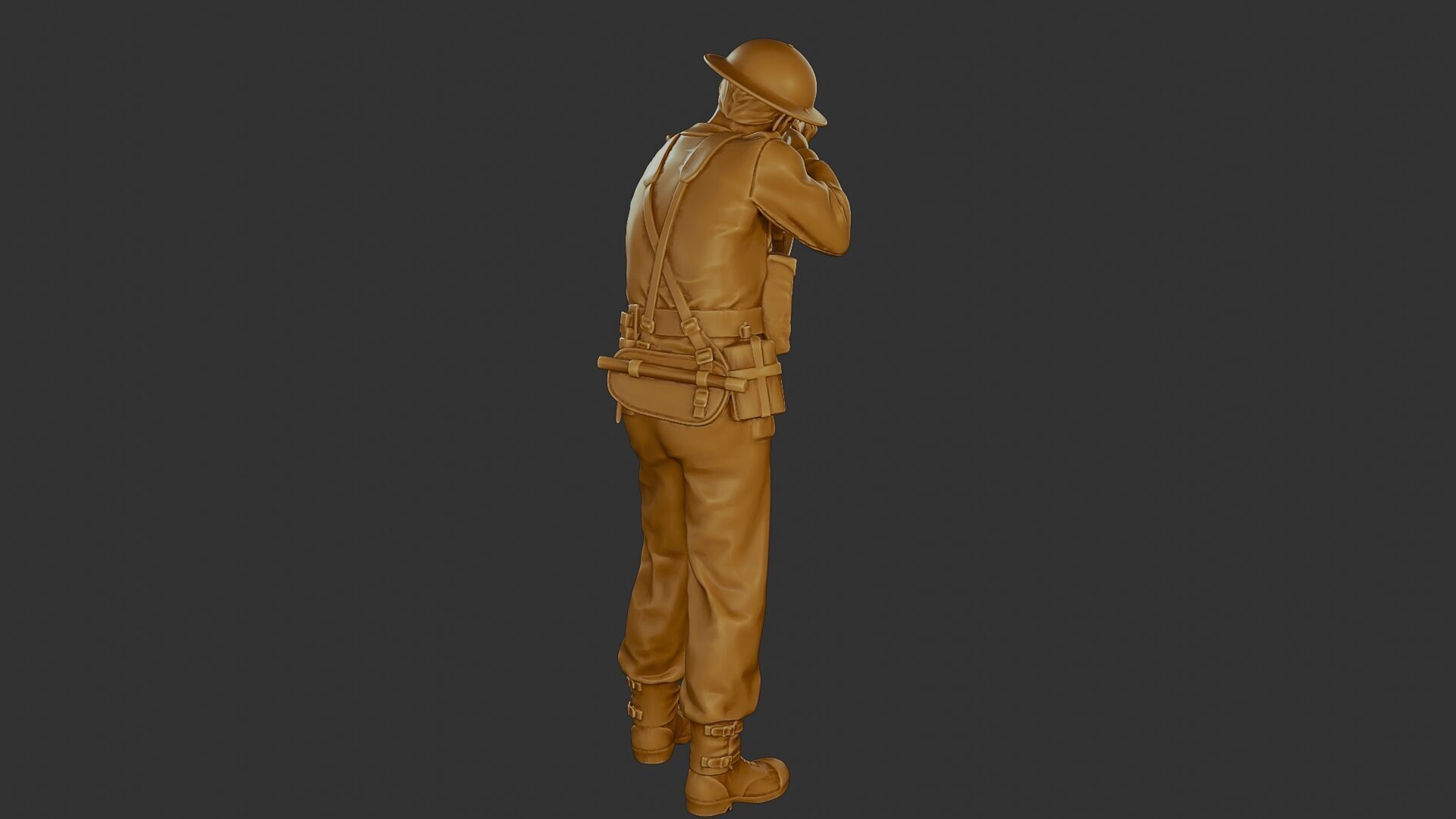 British Soldier WW2 B1 001 3D print model_25
