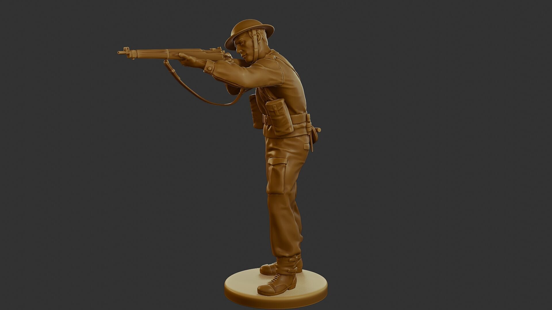 British Soldier WW2 B1 001 3D print model_2