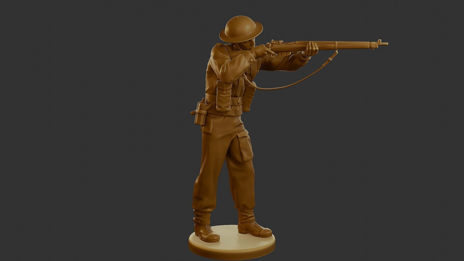 British Soldier WW2 B1 001 3D print model_9