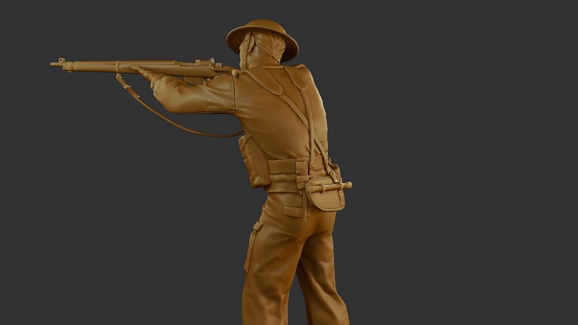 British Soldier WW2 B1 001 3D print model_26