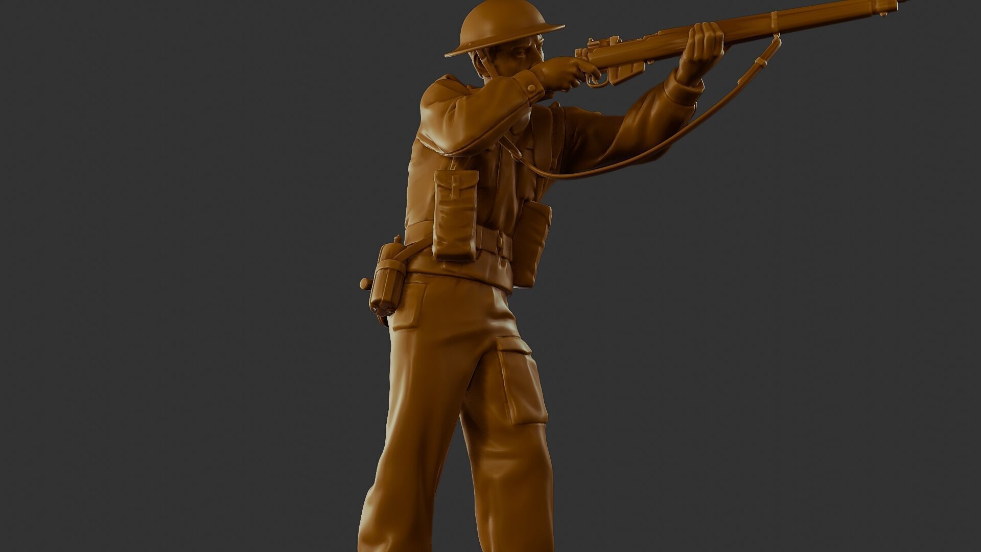 British Soldier WW2 B1 001 3D print model_29