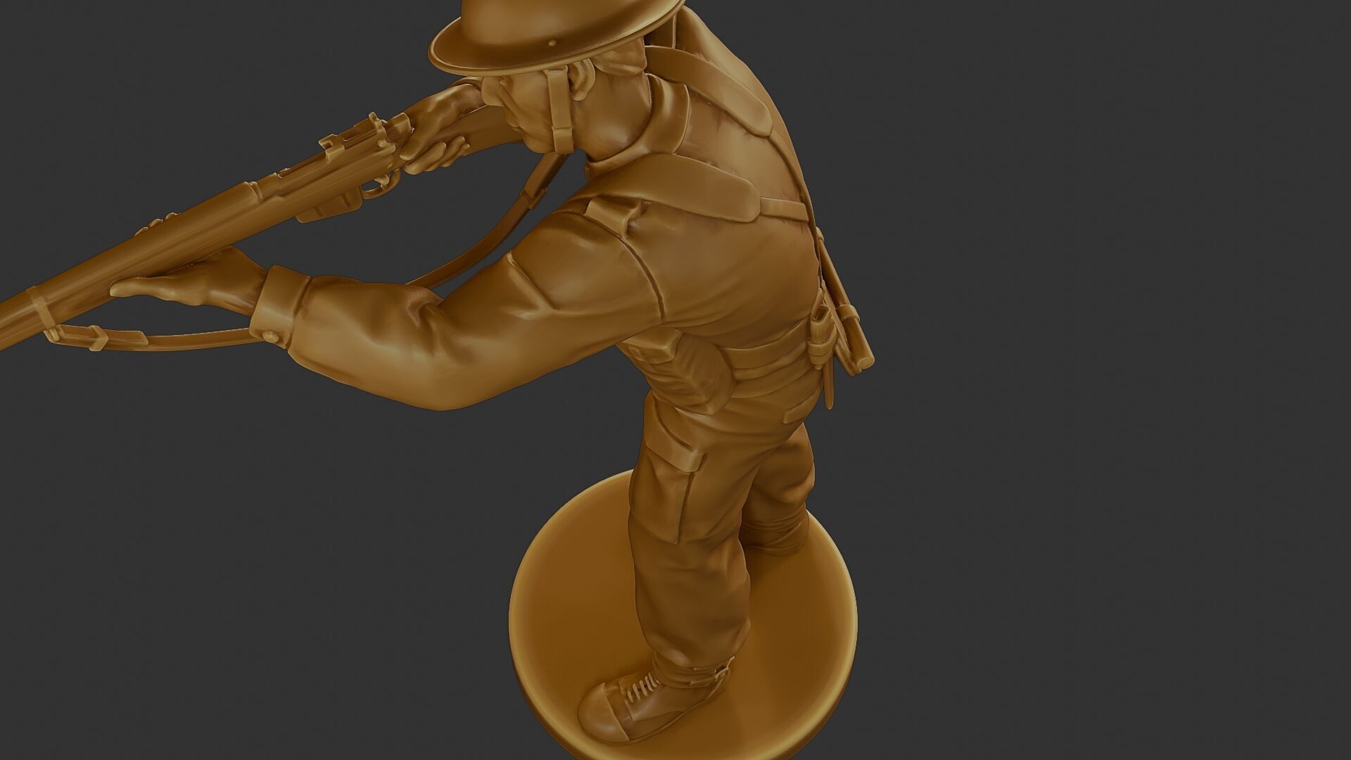 British Soldier WW2 B1 001 3D print model_16