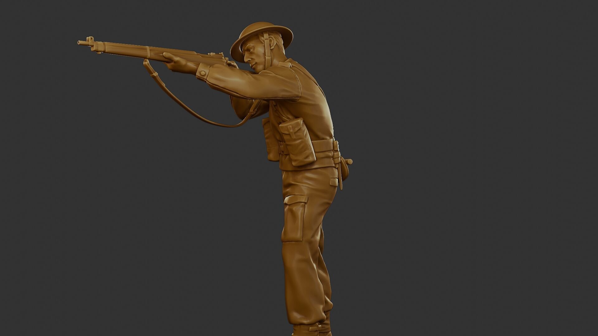 British Soldier WW2 B1 001 3D print model_27