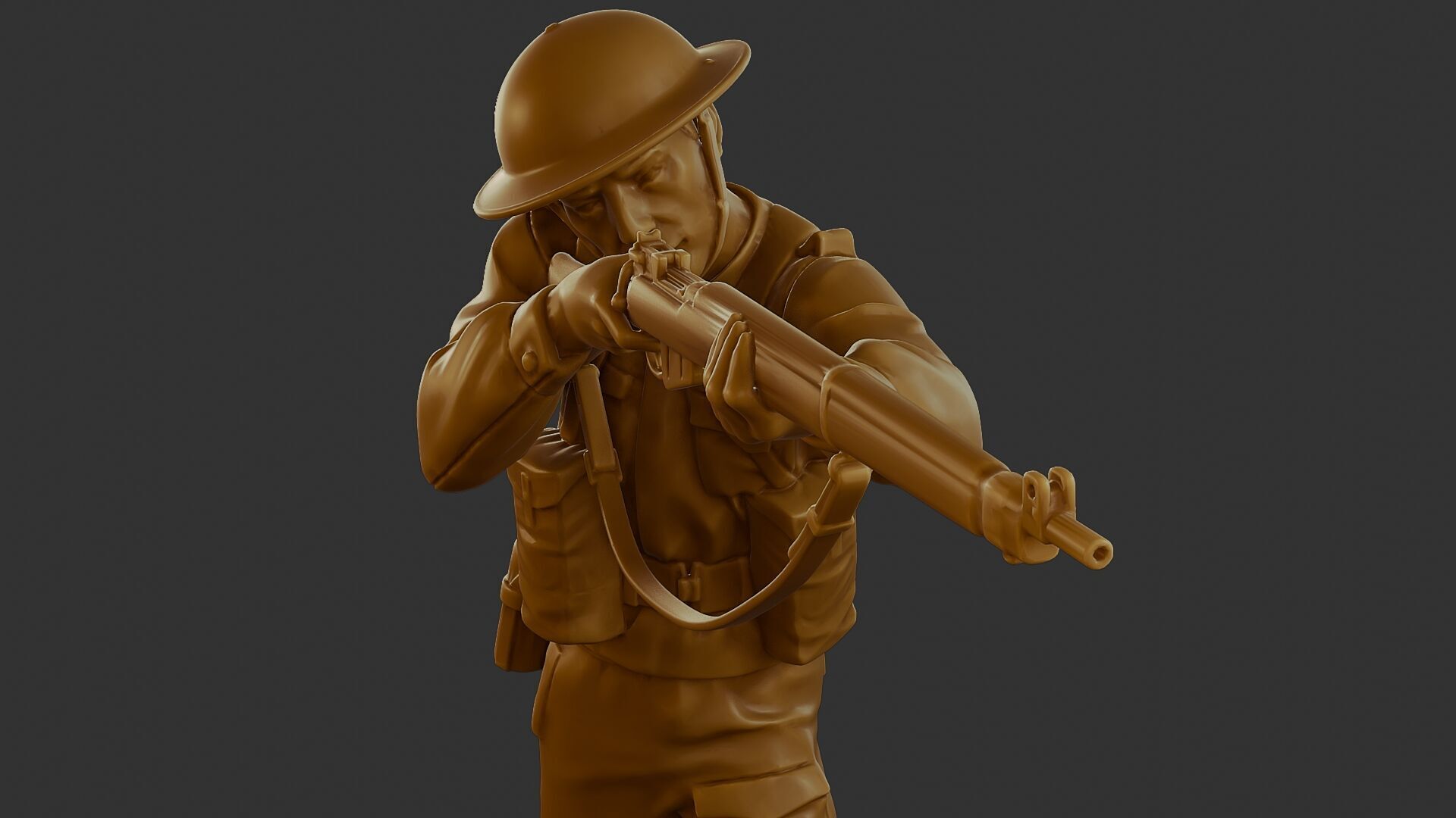 British Soldier WW2 B1 001 3D print model_19
