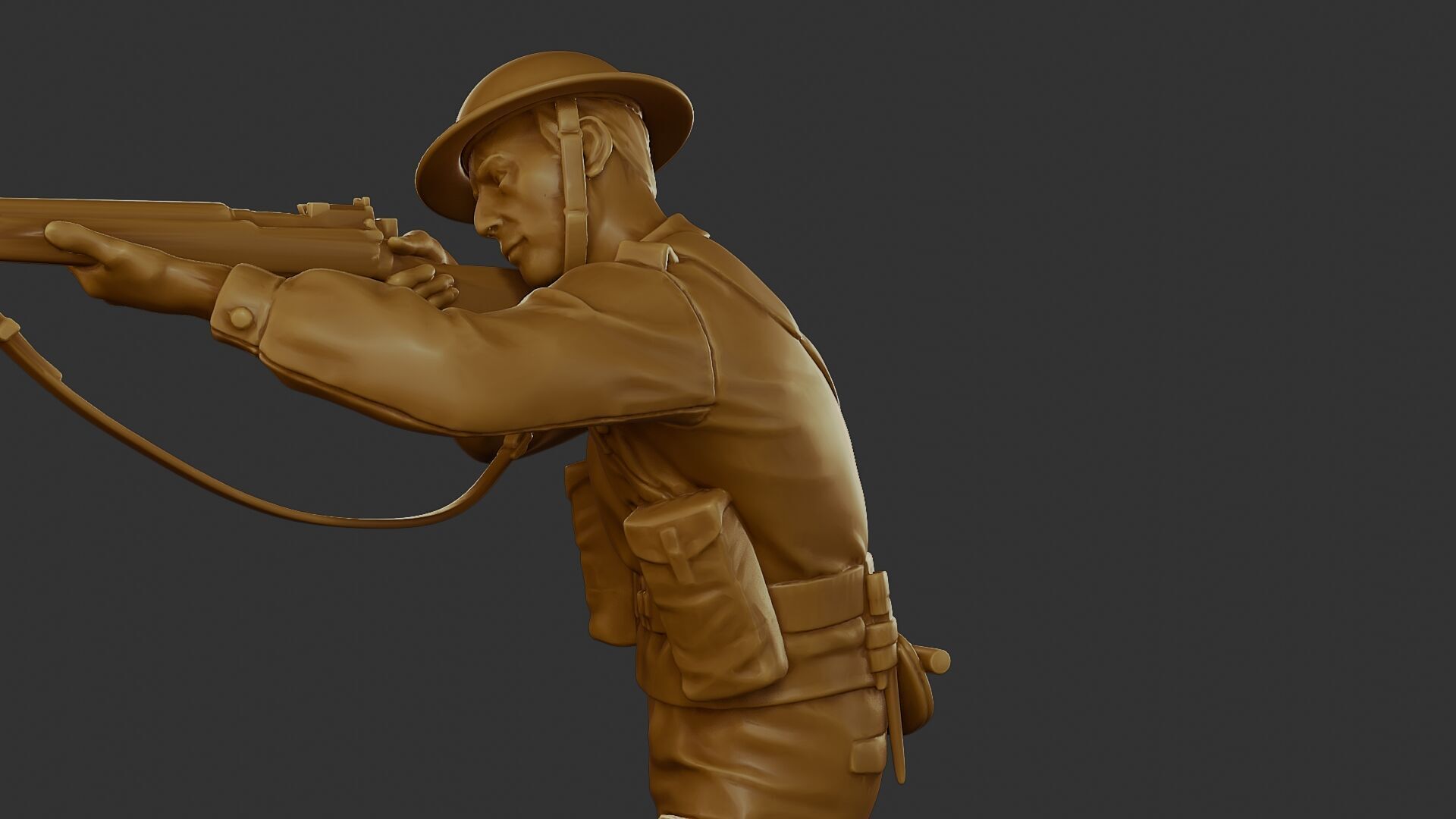 British Soldier WW2 B1 001 3D print model_18