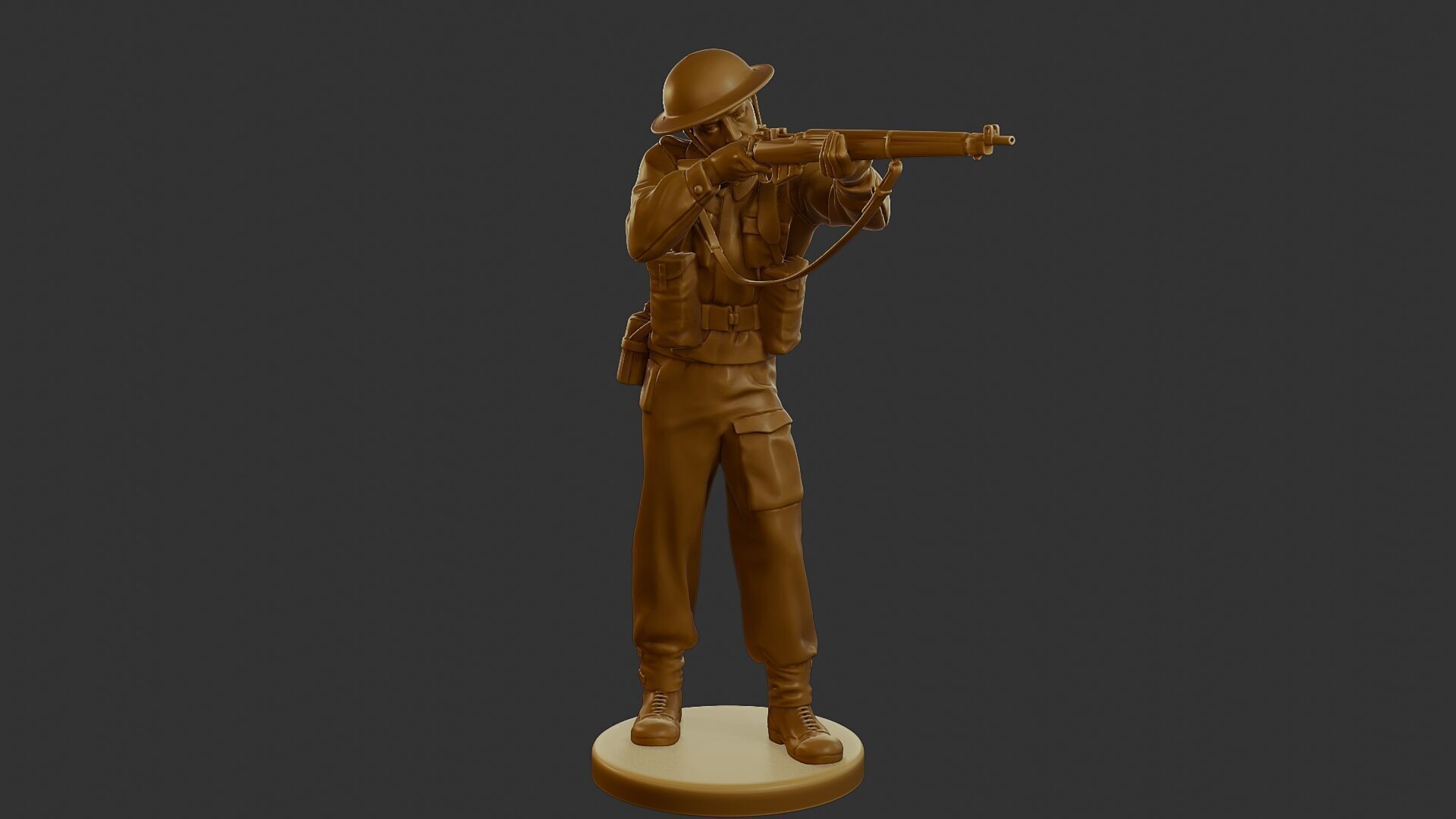 British Soldier WW2 B1 001 3D print model_10