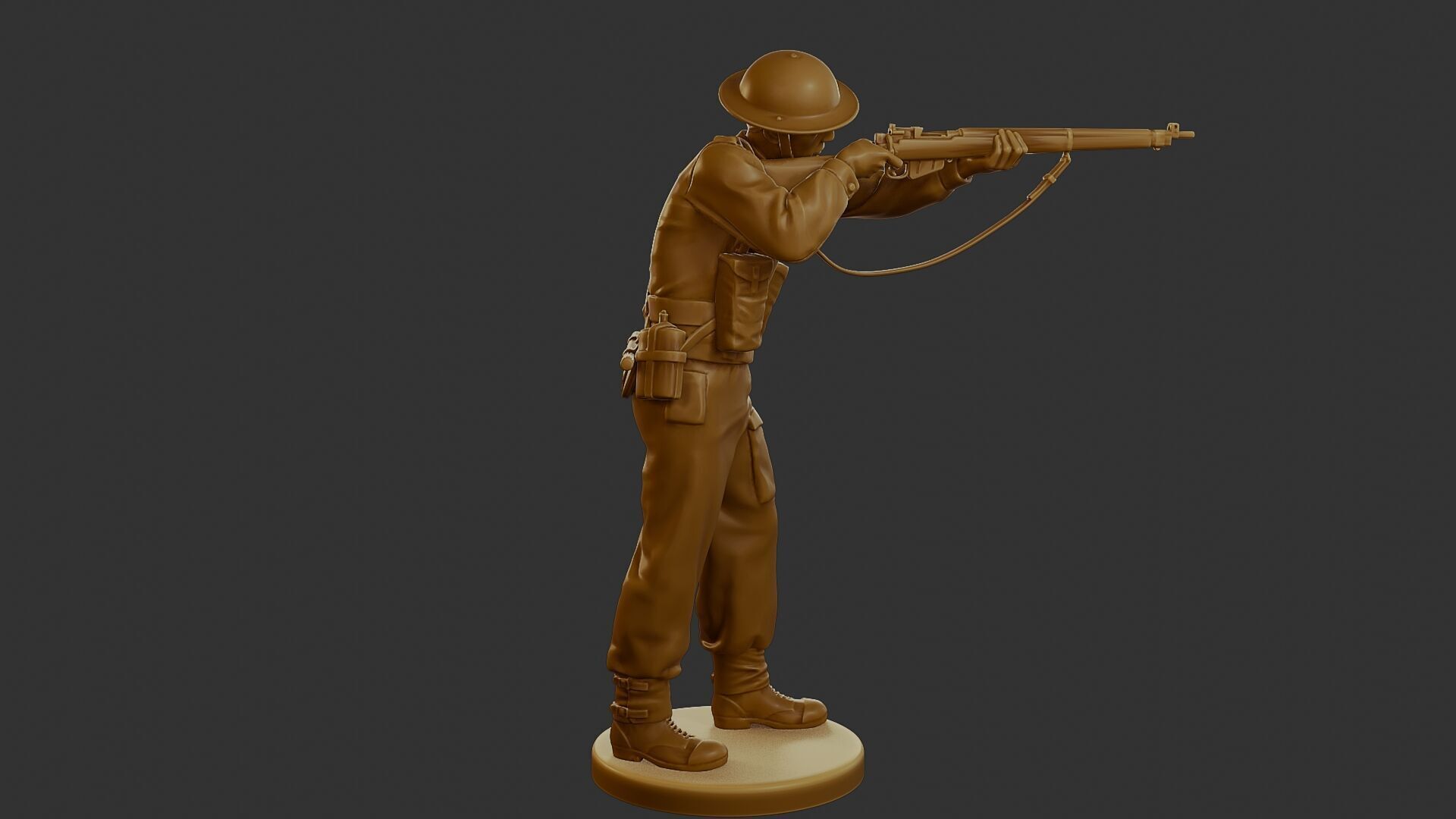 British Soldier WW2 B1 001 3D print model_8