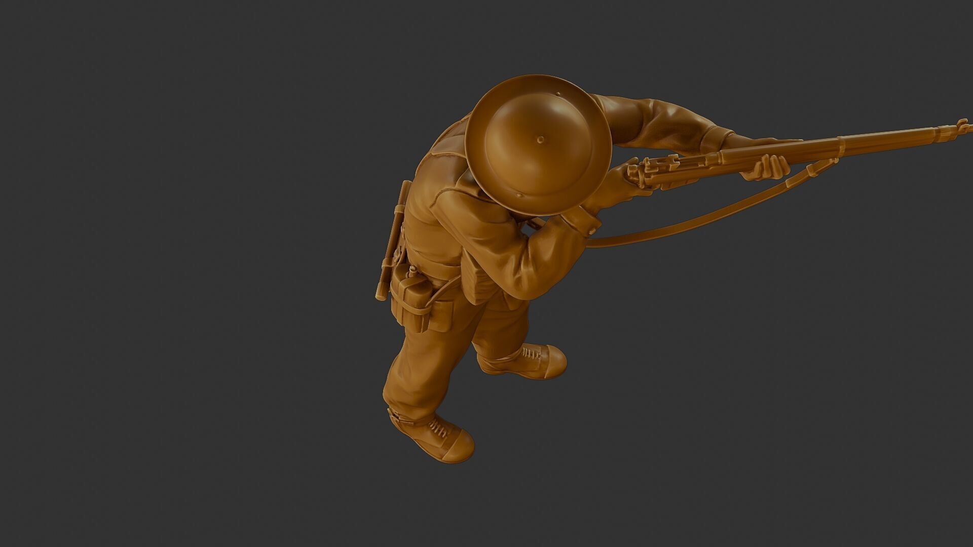 British Soldier WW2 B1 001 3D print model_23