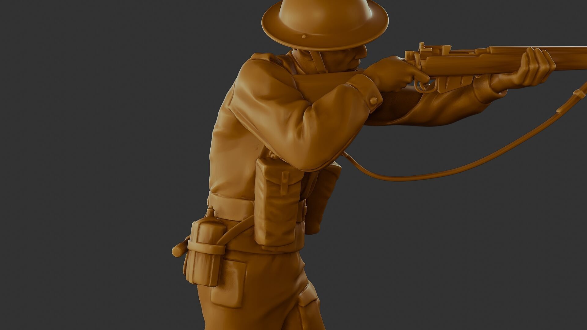 British Soldier WW2 B1 001 3D print model_20