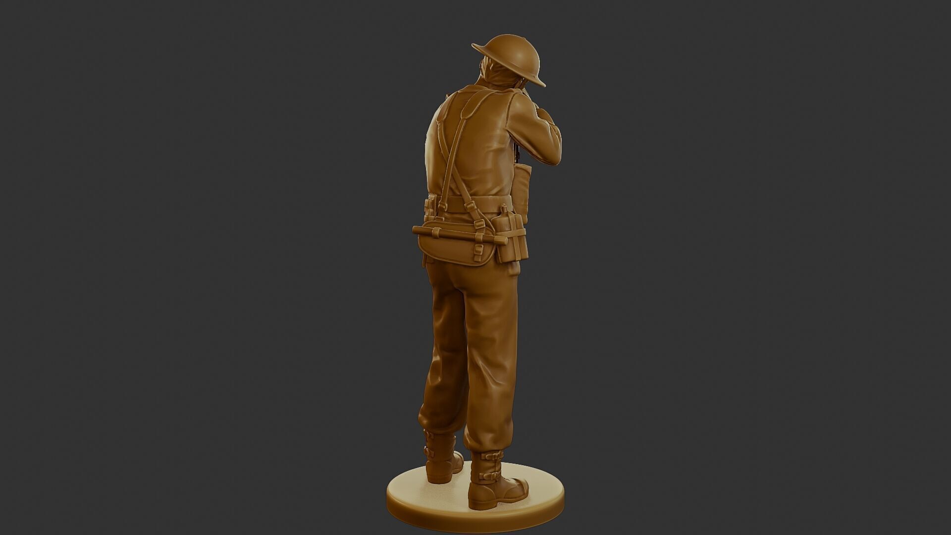 British Soldier WW2 B1 001 3D print model_6