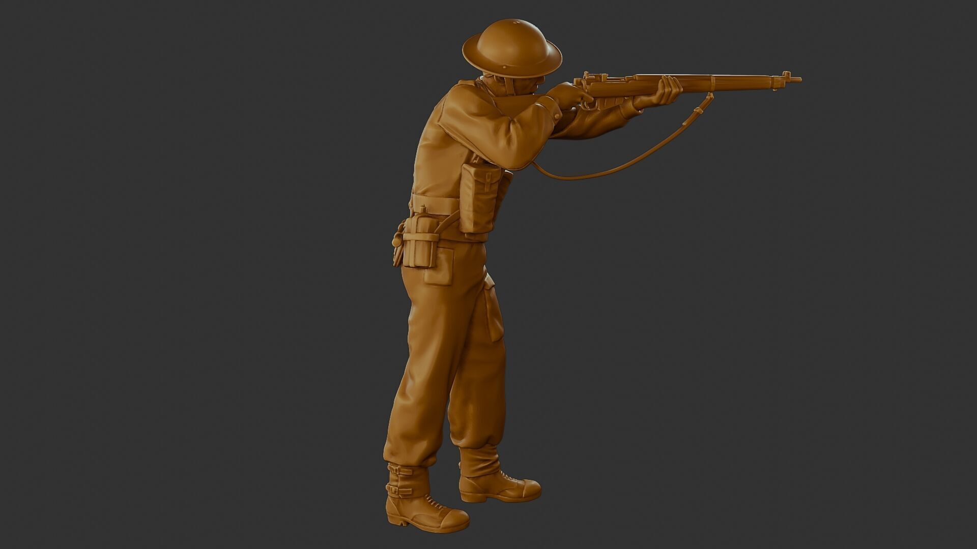 British Soldier WW2 B1 001 3D print model_31