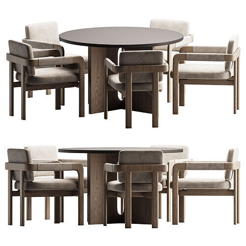  Dining Set 2 3D model