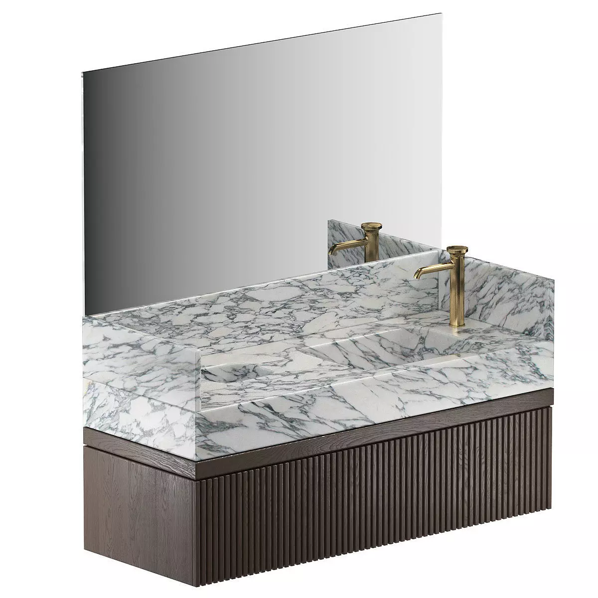 Marble sink 3D model_0