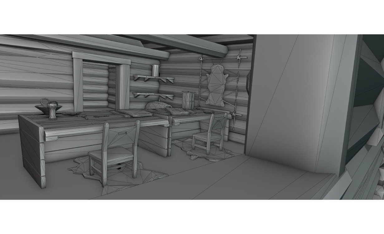 Stylized Low-Poly Game Village House for Creative Projects Free low-poly 3D model_22