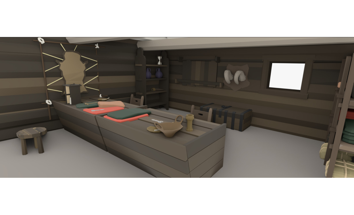 Stylized Low-Poly Game Village House for Creative Projects Free low-poly 3D model_10