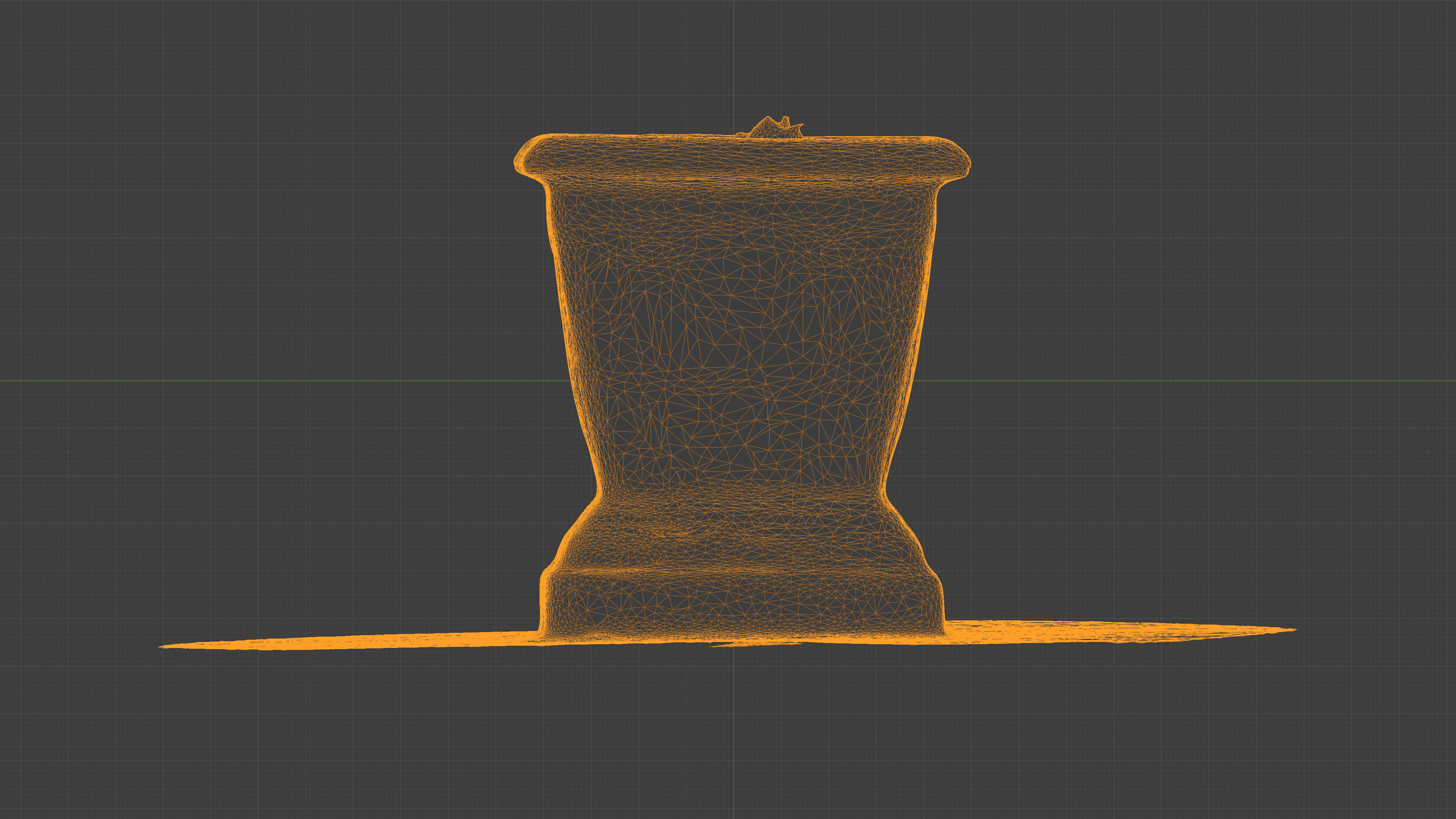 Photorealistic 3D scan of concrete empty planter Low-poly 3D model_29