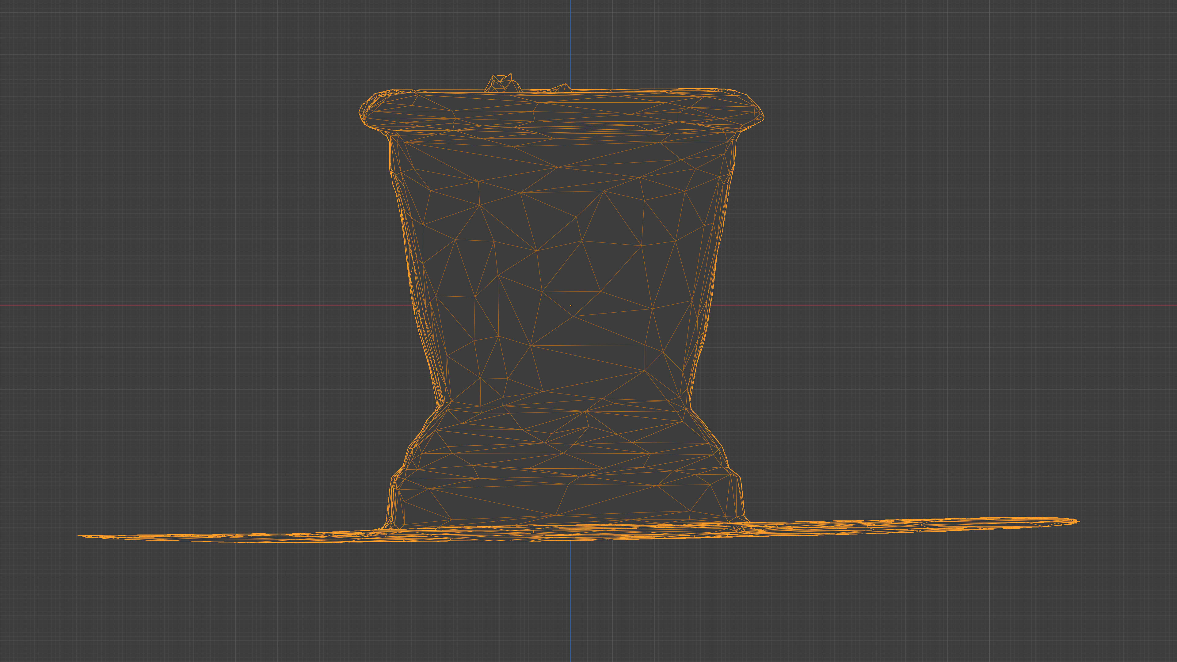 Photorealistic 3D scan of concrete empty planter Low-poly 3D model_16