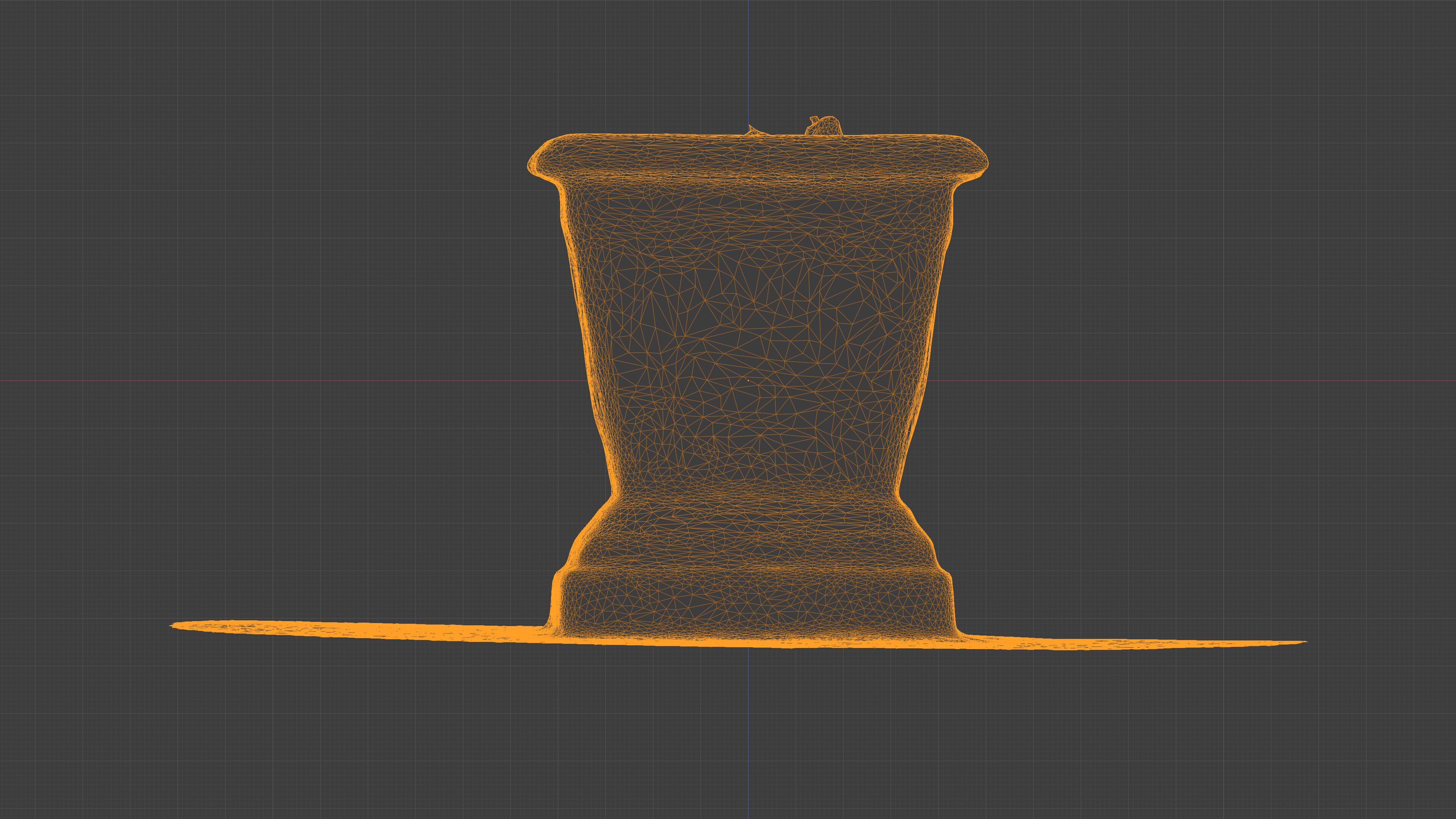 Photorealistic 3D scan of concrete empty planter Low-poly 3D model_27